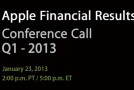 Live: Apple Q1 2013 Earnings Conference Call